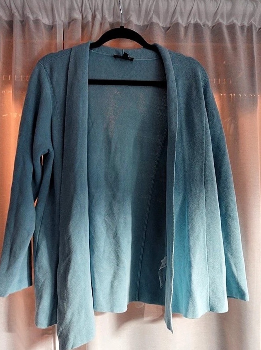 Eileen Fisher Open Front Cardigan in Blue